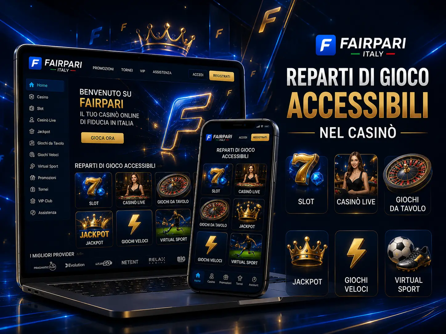 Reparti di Gioco Accessibili nel Casinò Fairpari